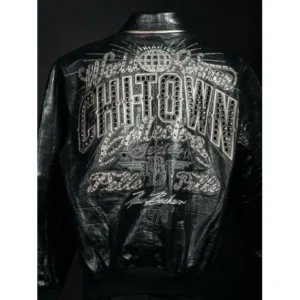 Black Pelle Pelle ChiTown Collector Series crocodile textured leather jacket with rhinestone embroidery – Chi Town Pelle Pelle